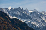 Fototapeta Góry - Autumn Season in the Swiss Alps, Bern, Switzerland