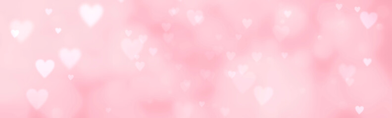 Wall Mural - Abstract pastel background with hearts - concept Mother's Day, Valentine's Day, Birthday - spring colors	