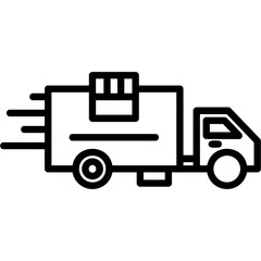 Wall Mural - Delivery Truck Icon