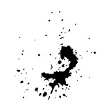 Fototapeta Mapy - black ink splash for design element 