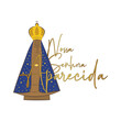 © Luz Design - Vector Illustration of Our Lady Nossa Senhora Aparecida, considered the patron saint of Brazil