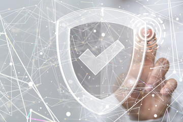 security data code digital in hand