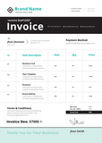 Fototapeta  - Invoice Template layout