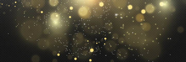 Wall Mural - brilliant gold dust vector shine. glittering shiny ornaments for background. vector illustration.