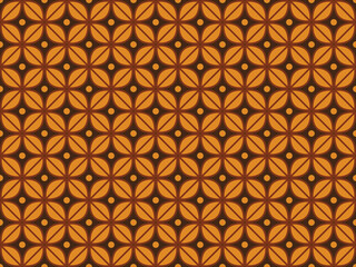 Sticker - batik pattern traditional indonesia motif java culture backdrop background wallpaper geometry color seamless template paper fashion creative vintage design texture fabric artistic asian shape ethnic