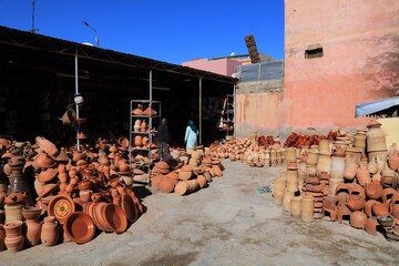 Poster - Tagine clay pots in Morocco