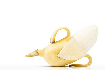 Banana image depicting a sex symbol,Men penis size concept,Sex concept