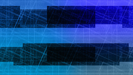 Wall Mural - Abstract glitch art block pattern background image.