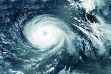 Hurricane, Typhoon From Space. Elements Of This Image Furnished By NASA