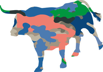 Wall Mural - Pattern Cows