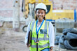 © Siyavuya Pato/peopleimages.com - Happy engineer, construction worker or architect woman feeling proud and satisfied with career opportunity. Portrait of black building management employee or manager working on a project site