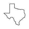 © vectorwin - texas state line icon vector illustration