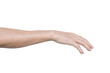 © banphote - Closeup of male hand showing gesture sign on transparent background - PNG format.