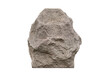 Big stone granite block isolated on white background.