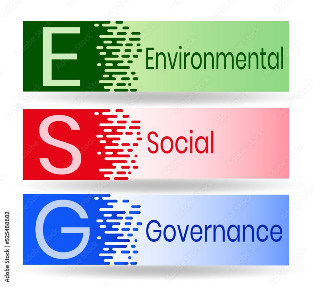 ESG concept of environmental, social and governance in sustainable and ...