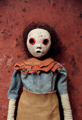 Ragged scary doll