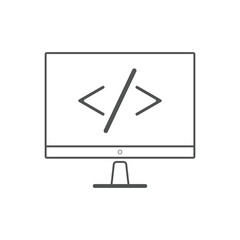 Custom coding icons Vector illustration. modern style Custom coding symbol