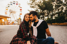 Couple Dating In A Funfair