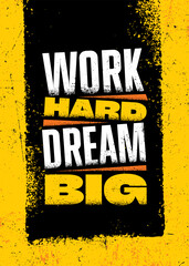Strong Motivational Typography Poster Concept. Grunge Distressed Style Vector Illustration On Urban Wall Background. 