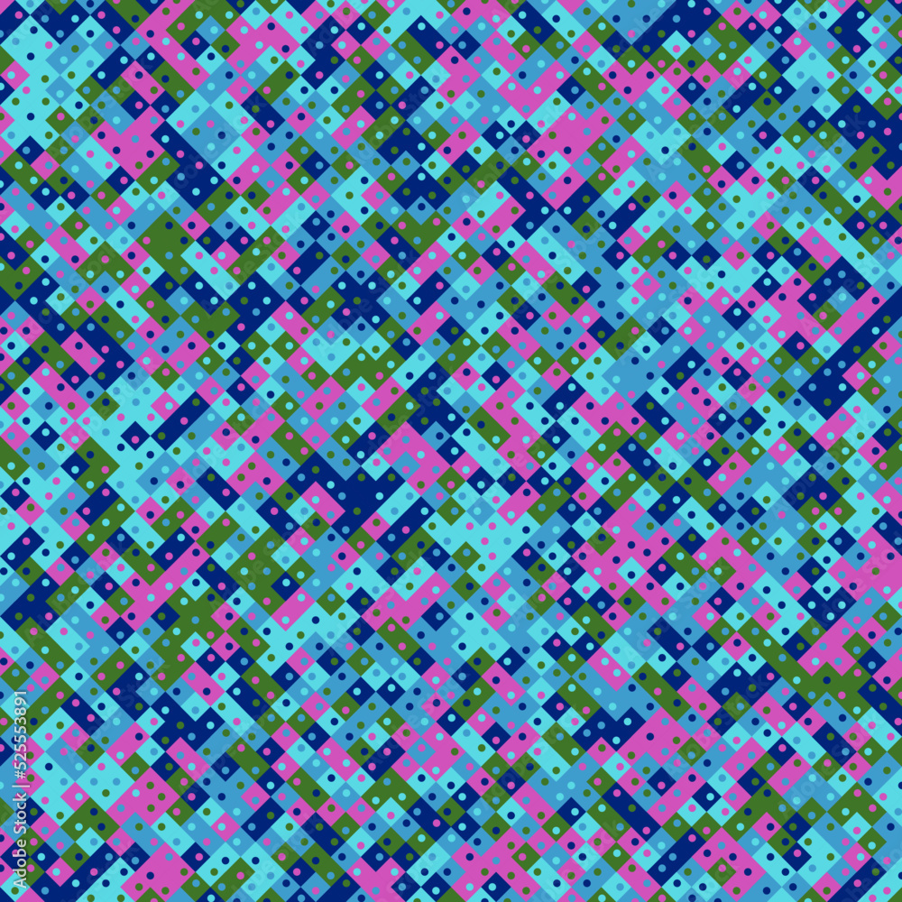 Color Rhombus tile tessellation pattern illustration