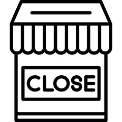 Sticker - Shop Close Icon