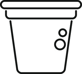 Sticker - Coffee capsule icon outline vector. Espresso cafe