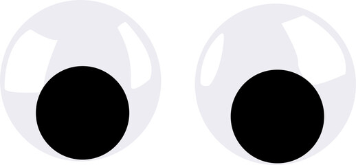 Googly Eyes over Transparent background