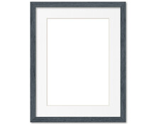 Empty Frame. Blank Grey Mounted Small Portrait Frame Transparent