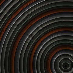 Wall Mural - abstract different size metal rings and circle stripes colorful spiral background or round shapes