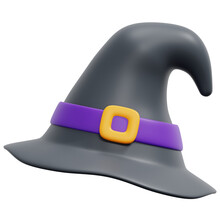 Witch Hat 3d Render Icon Illustration