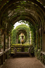 Arch In The Park Garden Of Arundel Castle England Countryside Vase 