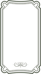 Wall Mural - decorative vignette template. blank ornamental text frame