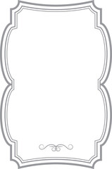 Wall Mural - decorative frame. retro badge template. wedding insignia
