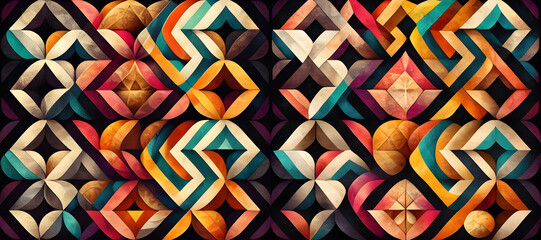 Wall Mural - seamless geometric pattern