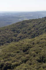 Wall Mural - Landscape from Avala Tower near city of Belgrade, Serbia