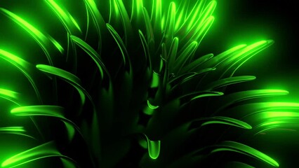 Wall Mural - green and purple background. design.bright rays of light in the animation move flying apart in oppos