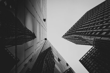 Wall Mural - Low angle shot of tall buildings