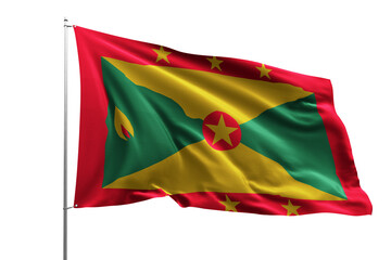 Wall Mural - flag real realistic fabric flying wave shine country nation national pole hd transparent png GRENADA