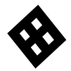 Wall Mural - illustration of a black rectangle on a white background