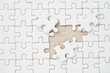 © StockerThings - White jigsaw puzzle background for business concept of strategy solution