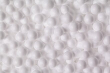 White Styrofoam Balls As Background