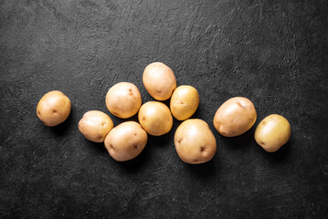 Poster - Raw baby potatoes