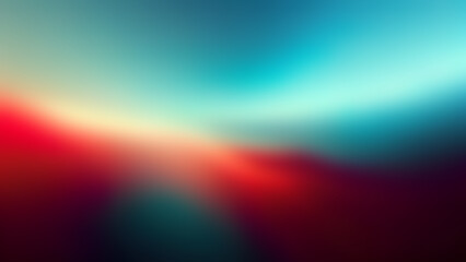 Wall Mural - red and cyan minimal blurry background. web illustration. 4k wallpaper, backdrop.