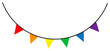 © momo design - Pride frame. LGBT symbols. Love, heart, flag in rainbow colours, Gay, lesbian parade, Vector  illustration