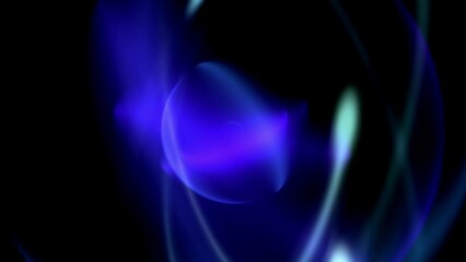 Wall Mural - 4k animated abstraction atom molecule