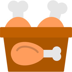 Sticker - Chicken Bucket Icon