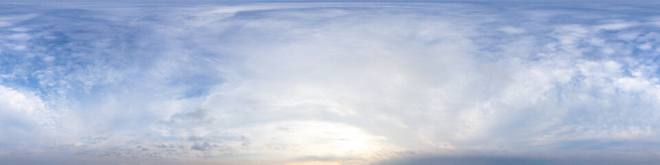Wall Mural - sky hemisphere. dome photo of sky for your 360° vr photography or video
