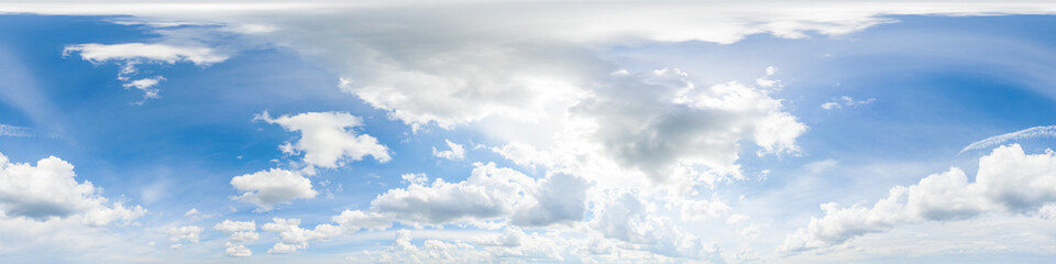 Wall Mural - sky hemisphere. dome photo of sky for your 360° vr photography or video