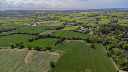 Wall Mural - Aerial views over the Vale of glamorgan