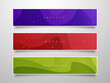 Set of Abstract banner design. Trendy Futuristic design posters. Empty background for your banner.